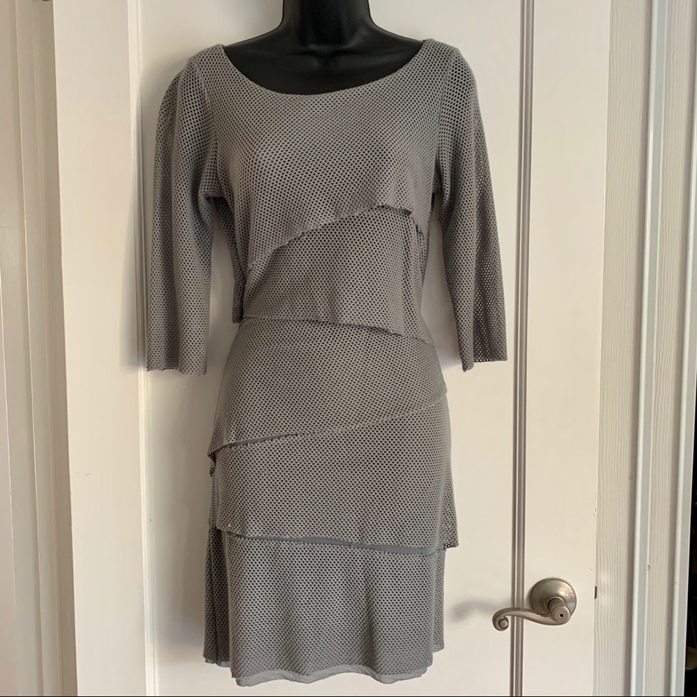 Jude Connally USA Mesh Tiered Dress